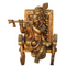Brass Krishna with Chair God Idol 2.3 Kg